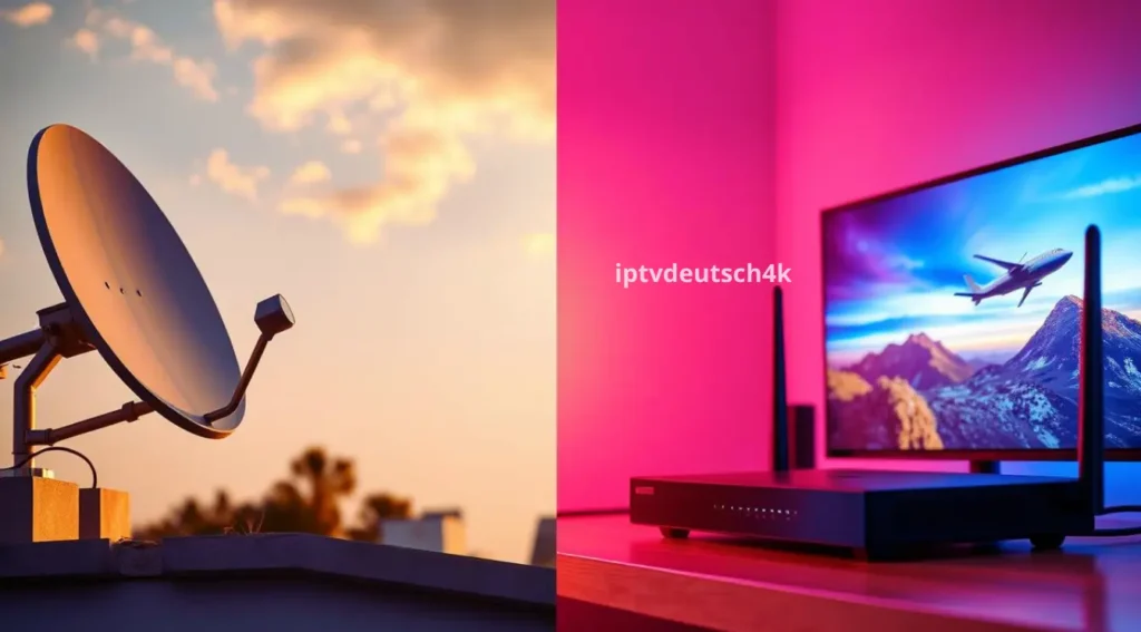 Satellitenfernsehen vs IPTV auf Smart-TV mit IPTV App herunterladen