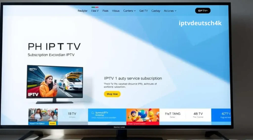 Zuverlässiger IPTV Anbieter Österreich – breite Senderauswahl auf Smart-TV mit stabiler Verbindung und hoher Bildqualität.