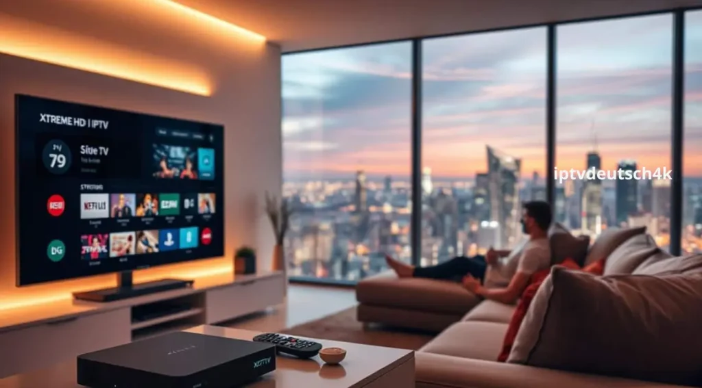 Xtream HD IPTV bietet Zugriff auf tausende deutsche und internationale TV-Sender, Filme und Serien mit iptvdeutsch4k– gestreamt in Full HD und 4K auf Smart-TV, Tablet, Smartphone und Laptop mit beste preise.