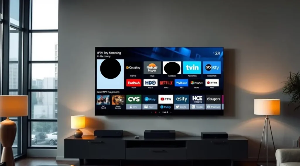 Smart TV mit aktiver iptv m3u playlist deutsch für Live-Streaming