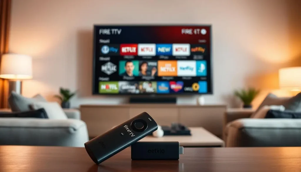 Fire TV Stick IPTV mit klarer Menüstruktur und flüssiger Wiedergabe