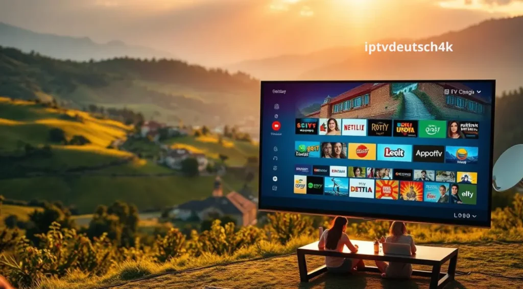 smart iptv Benutzeroberfläche mit übersichtlicher Senderliste