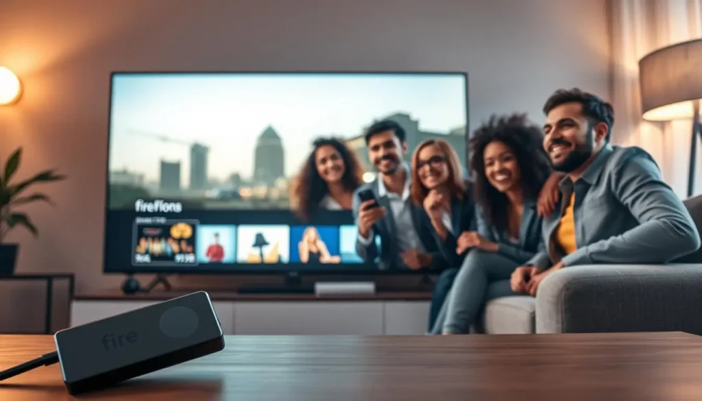 Television iptv Player mit übersichtlicher Senderstruktur auf dem Fernseher