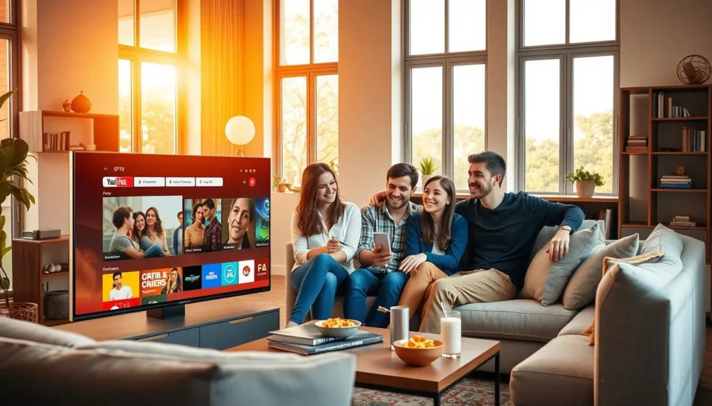 Senderliste für iptv DE mit deutschen Live-TV-Kanälen auf Smart-TV Oberfläche