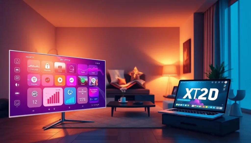 IPTV M3U und Xtream Codes auf Smart TV und Laptop